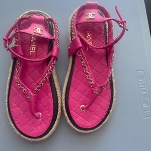 Chanel Pink Sandals